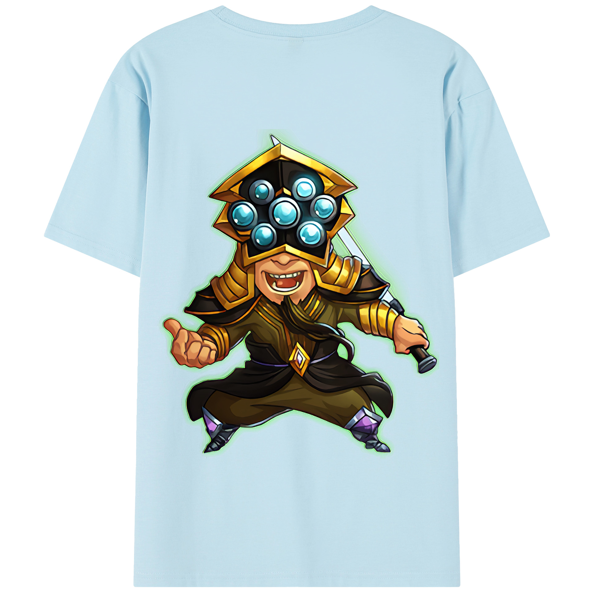 リーグ・オブ・レジェンド League of Legends LOL 綿100％半袖Tシャツ（背面プリント）